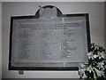 Holy Rood, Stubbington: war memorial (1914-19)