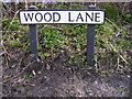 TM5194 : Wood Lane sign by Geographer