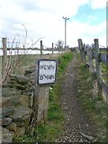 SE2025 : MCWW water main marker post, Gomersal by Humphrey Bolton