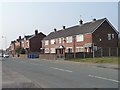 Two types of houses on Crawford Avenue