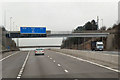 SO9573 : Footbridge over the Southbound M5 at Catshill by David Dixon