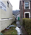 A corrugated metal hall, Risca