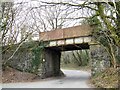 Abandoned railway bridge Ystrad Barwig Isaf