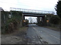 NU2212 : Railway bridge over the A1068 by JThomas