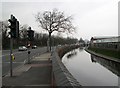 London Road and the canal: rain imminent