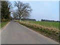 Eccles Road and farmland