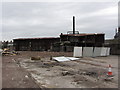 Demolition of a Cardiff factory