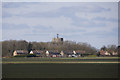 Ashby de la Launde from the road north of Bloxholm