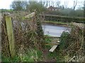 Footpath arrives at Romsey Road near Carter