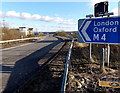 Slip road to M4 eastbound, junction 16 near Swindon