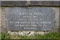 Plaque on former bandstand in Kidston Park