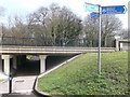 Cyclepath junction at Tibbets Corner