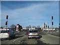 Traffic lights on the A29, South Bersted