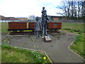 Sculpture at Aylesham: Payday at Snowdown Colliery