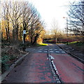 Cycle route crosses Mannington Lane, Swindon