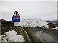 SC2374 : Snow Drift Blocks Minor Road by Rude Health 