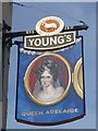 Queen Adelaide Pub Sign, Wandsworth