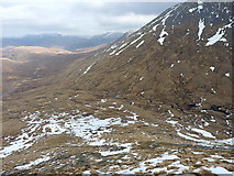 NH0322 : The lower part of Coire Thuill Easaich by Richard Law