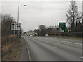 Chester Road (A556) approaching Bucklow Hill