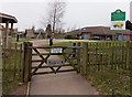 SO6521 : Entrance gate to Lea Church of England (VA) Primary School, Lea by Jaggery