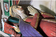 SO5868 : St Mary's church, Burford - monument to Princess Elizabeth (detail) by Mike Searle