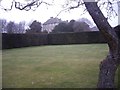NZ1818 : Yew Hedge in Headlam Hall garden by Stanley Howe