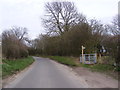 TM0980 : Doit Lane & Angles Way  footpath to the A1066 High Road by Geographer