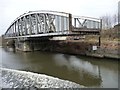 Passing the London Road swingbridge