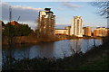 New housing development by the River Taff