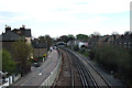 Mortlake:  View east from footbridge