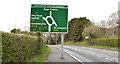 J5282 : Roundabout sign, Ballyholme, Bangor by Albert Bridge