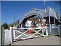 The level crossing at Cuxton station