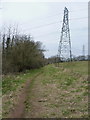 Rural footpath south of Cadbury Camp Lane