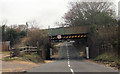 B3055 at Lymington line railway bridge
