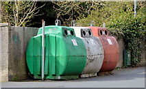 J4669 : Recycling bins, Comber (2) by Albert Bridge