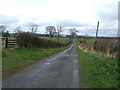 Lane heading north, Butcher Hill