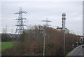 Pylons in the Lea Valley