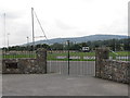 Ornamental gates at the Liatroim Fontenoys GAA Club, Leitrim