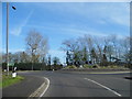 Roundabout on the A262 approaching Sissinghurst