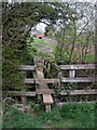 Footbridge on the path by Oak Tree Farm