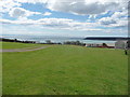 View over Oxwich Bay from Nicholaston Camping & Caravan Farm