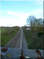 Railway going east from Bottlesford