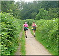 SK2577 : Runners heading for Froggatt Edge by Graham Horn