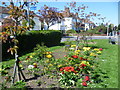 Flowerbed next to Malden Road