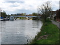 The River Thames, and Staines railway bridge