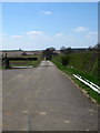 Farm track and road to Silverstone east entrance