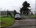 Entrance to army camp, Norton Fitzwarren