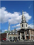 TQ3279 : St George The Martyr Church Borough High Street by Steve  Fareham