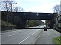 Disused railway bridge over the A167