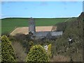 Marwood church seen from Marwood Hill Gardens